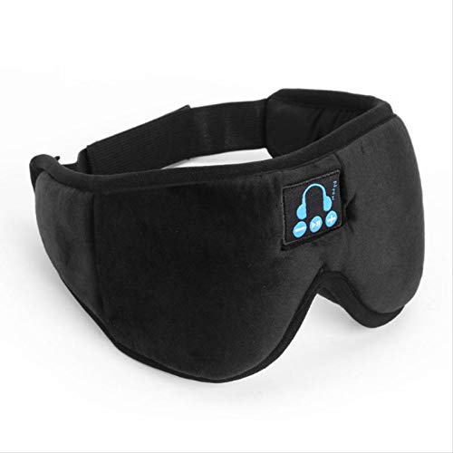 Bluetooth Wireless Stereo Headset Schlaf Stirnband Schlaf Soft Stereo Headset Schlaf Augenmaske Musik Headset Schwarz