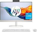HP All-in-One 24-cr0013ss – Ordinateur de Bureau de 23,8' FHD (Intel Core i3-N300, 8 Go RAM, 512 Go SSD, Intel UHD Graphics, sans système d'exploitation) Blanc – Clavier QWERTY Espagnol