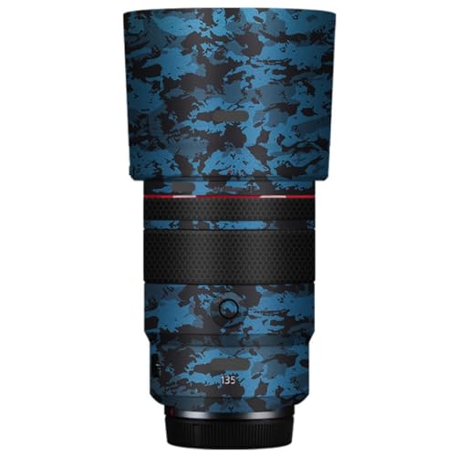 Autocollant anti-rayures Canon RF135mm habillage vinyle bleu nuit