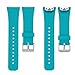 Bands for Samsung Gear Fit 2 Band/Gear Fit 2 Pro[2-Pack: Teal Green+Purple], Rukoy Replacement Straps Accessories for Samsung Gear Fit2 Pro SM-R365/ Gear Fit2 SM-R360 Smartwatch (5.9
