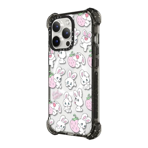 Coque iPhone 15 Pro Max CASETiFY Bounce premium robuste transparente noir