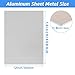 6061-T6 Aluminum Sheet 12x16x1/8 Inch Thickness Durable Aluminum Plate, Thick Metal Aluminum Sheet Covered with Protective Film for Industry, DIY