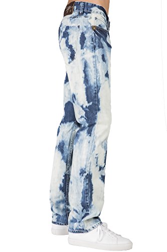 Level 7 Men's Slim Straight Denim Jeans Artisan Handcrafted Wash Destroyed & Repaired3