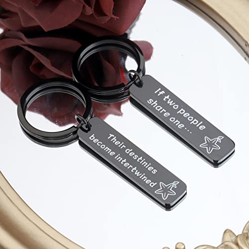 FAADBUK Kingdom Heart Paopu Gift Kingdom Heart Inspired Gift Couple Keychain Set Kingdom Heart Jewelry4