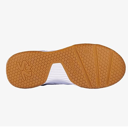 Salming Rival Men's Squash Shoes (White/Supersonic) & Black/White Colors (Squash, Racquetball, Volleyball, Floorball)4