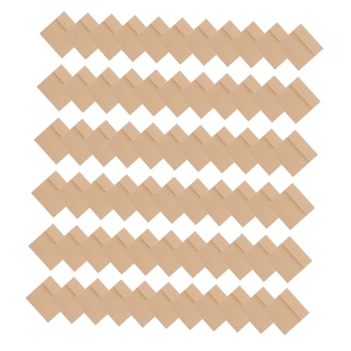 Gadpiparty 100個 ミニクラフト封筒 小型ファイル用 牛皮紙 無地デザイン 軽量 耐久性あり 祝カード収納 包装に