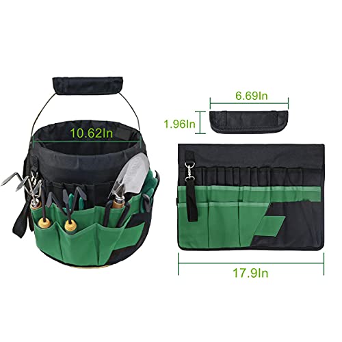 Xhsp Gardening Tools Bucket Bag With 42 Pockets-Outdoor Multifunctional Better Sturdy Oxford/Canvas For Women Men #TOP1