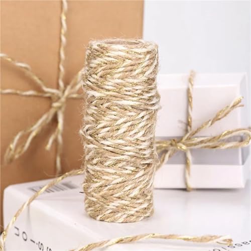 Cuerda trenzada mixta de cáñamo con alambre de varios hilos para un embalaje creativo y firme 7