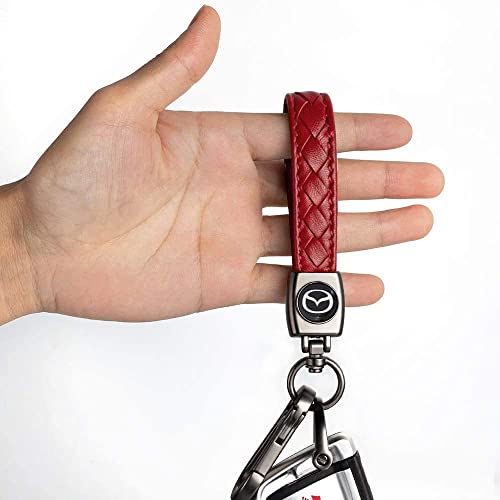 Wasben Genuine Leather Car Logo Keychain Suit For Mazda 3 Axela 6 Atenza Mx-5 Cx-3 Cx-4 Cx-5 Series, Fit Mazda #TOP4