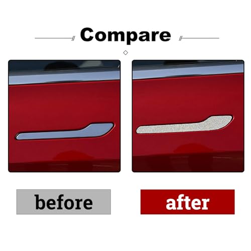 Image of Tesla Door Handle Sticker, American Flag Pattern, Suitable for Model 3 and Model Y (Sliver)