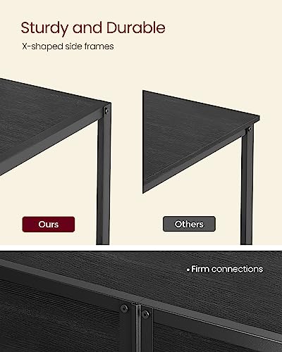 Image of VASAGLE TV Stand for TVs up to 75 Inches, 3-Tier, Open Storage Shelves