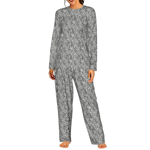 Pyjama imprimé zèbre finis les vêtements de nuit serrés