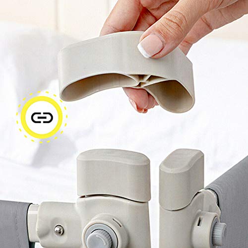 image for JC SUN 90CM Height Adjustable Folding Kids Safety Bed Rail/BedRail Cot