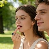 Lip Balm Ring For Finger, Heart Shaped Chap Stick Rings, Lip Balm Ring Jewelry, Portable Lipstick Storage Rings For Like Wearing An Accessory, Women Girls Quick Touchup School Date - Image 3