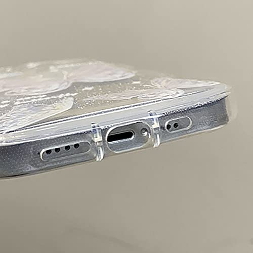 Fycyko Compatible For Iphone 11 Case Luxury Glitter Cute Butterfly Pattern Bling Cover Camera Protection Shockproof Phone Case For Women Girls For Iphone 11 Cover+ Crystal Butterfly Chain #TOP6