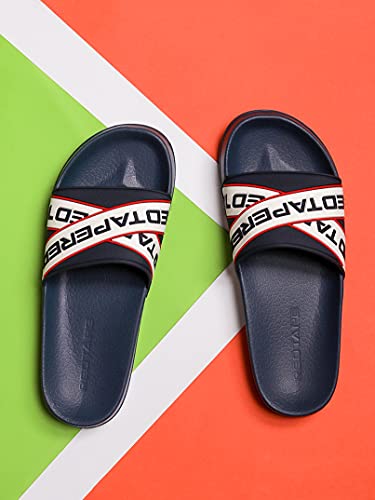 Image of Red Tape Men's Sliders- Comfortable Slippers Featuring Firm Grip, Slip-Resistance, Shock Absorption & Better Traction