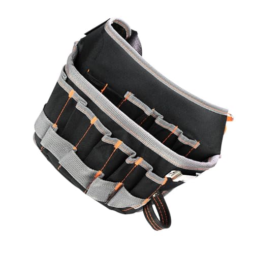 Bolsa de herramientas reforzada con remaches con múltiples bolsillos bolsa de herramientas electricista bolsa de cinturón multifuncional portaherramientas