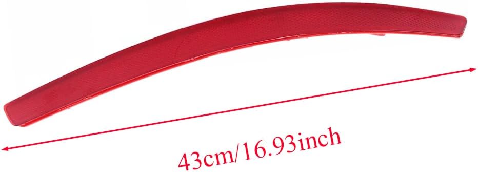 Rear Bumper Reflector, 2 Pcs Left+Right Tail Brake Bumper Reflector, Rear Bumper Trim Reflector, Compatible with Kia Optima Magentis K5 2011-2013, 924052T000, 924062T000
