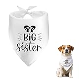 Hundehalstuch für große Schwester, Geschenk für Hunde, Hundebesitzer, Baby-Ankündigung, Geschenke für Damen und Herren