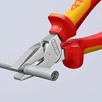 KNIPEX Kraft-Kombizange verchromt isoliert mit Mehrkomponenten-Hüllen, VDE-geprüft 200 mm, 02 06 200 – Ansicht 4