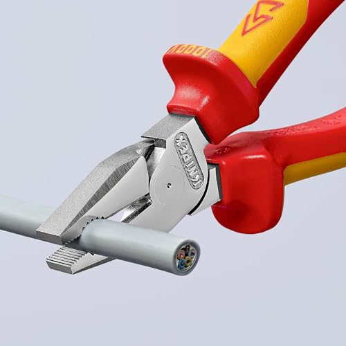 Knipex Alicate de combinação de alta alavancagem 02 06 200 de 20 cm testado em VDE