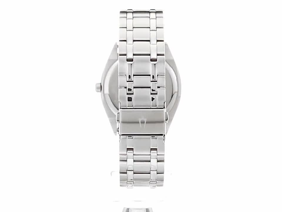 BULOVA OROLOGIO DA UOMO SOLO TEMPO IN ACCIAIO Surveyor Day Date 96C125