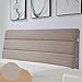 Cabecero Tapizado Cabecera Cama，Cabezal Cubrecamas Estuche Blando Almohada Espalda Grande Lavable Arpillera (Color : Brown, Size : 150CM)
