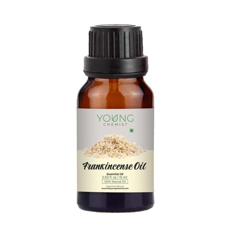 Young Chemist Frankincense Essential Oil - 15ml | Pure, Natural Oil for Relaxation, Meditation & Skin Care | Ideal for Aromatherapy & Home Fragrance