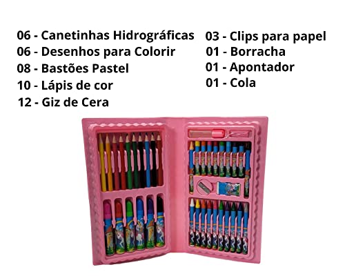 Maleta P/ Pintura Escolar 48 Peças 23,5x14 Cm Dynasty