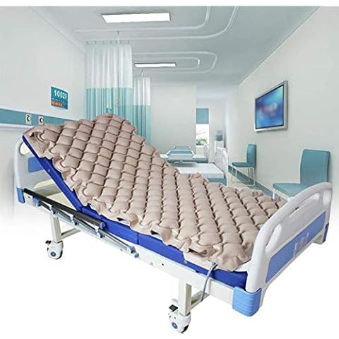 WLKQ Inflatable Anti Bedsore Mattress, Premium Alternating Air Pressure Mattress Single Spherical for Medical Bed Pressure Sore And Pressure Ulcer Relief Includes Pump, Gift Cover