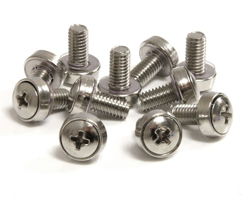 StarTech.com M6 Mounting Screws for Server Rack Cabinet - screw kit (CABSCREWSM6) -