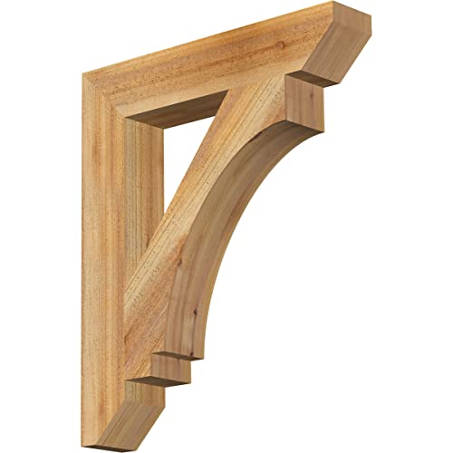 4"W x 22"D x 26"H Imperial Slat Rough Sawn Bracket, Western Red Cedar