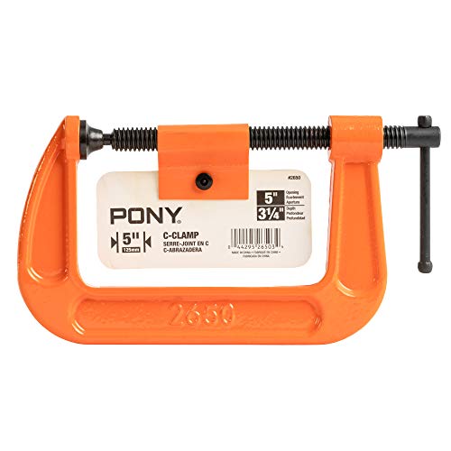 Image of Pony Jorgensen 2650 5-Inch C-Clamp, Orange