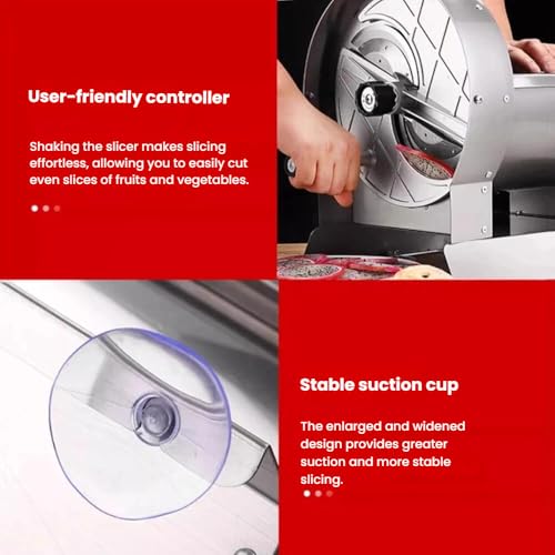 Cortadora eléctrica de verduras ajustable 0-12mm acero inox miniatura 7