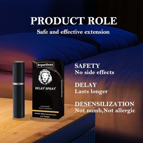 Männliches Verzögerungsspray - Schnelles Steigern der Ausdauer und körperlichen Stärke - Mild und nicht stimulierend - Hält länger im Bett - Geeignet für Paare - 5 ML - 3