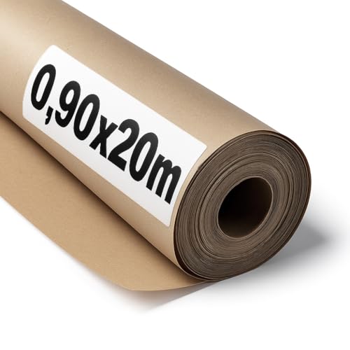 Papier Kraft Brun contre les déchirures d'emballage rouleau 20m recyclable