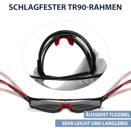 Lunettes de soleil de sport pour éliminer les reflets en course et pêche - 5