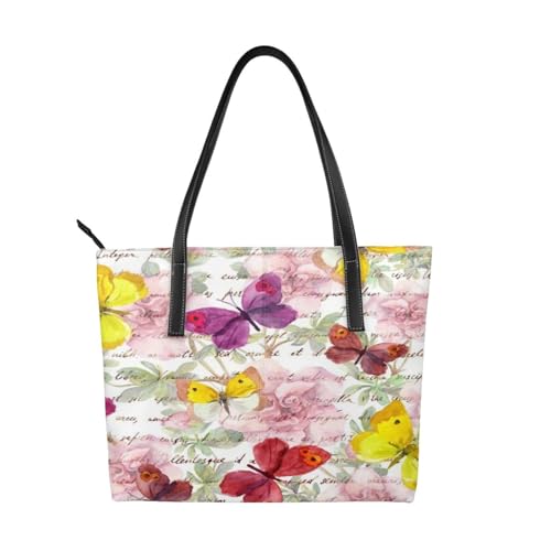 Sac à main papillon imperméable grand format et sac de travail polyvalent