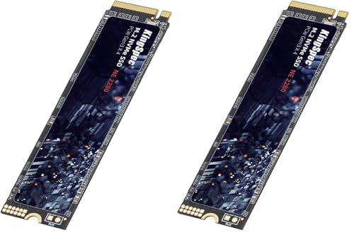Image of KingSpec SSD 512GB, M.2 NVMe Gen3x4 SSD 2280 - Up to 2400MB /s, Internal Solid State Drive with 3D NAND Flash, Compatible with Desktop and Laptop (Pack of 2)