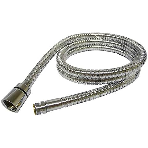 200cm Stainless Steel Shower Hose with Adapters Cover