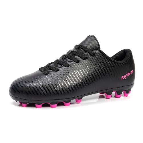 Women Soccer Cleats Lace-Up Turf Football Shoes Indoor Outdoor Low-Top Fustal Soccer Training
