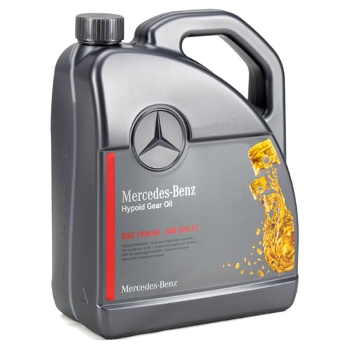 Mercedes-Benz Genuine Hypoid Gear Oil 5L A000989720713ADHW Fully Synthetic SAE 75W-85 Transmission Oil MB 235.31 for Front & Rear Axles, OEM High-Performance Gear Lubrication
