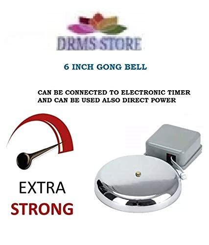 DRMS store Electronic Gong Bell for Collage, Schools, Factory, 6 inch 3