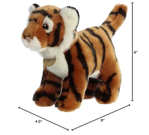 Aurora(r) Realistic Miyoni(r) Bengal Tiger Stuffed Animal - Lifelike Detail - Cherished Companionship - Brown 10 Inches - Image 6