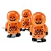 VORCOOL 3 Pz Halloween Orologio Primavera Giocattolo A Forma di Zucca Saltare Giocattolo Bambini Partito Giocattolo Di Halloween Forniture Arancione Decorazione Della Casa