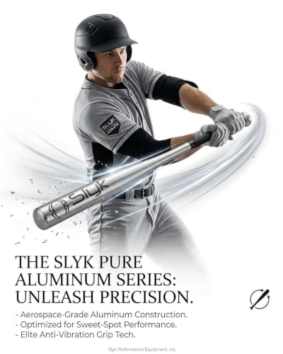 Image of Slyk Professional Iron Baseball Bat 34 inch, Iron Alloy 2.25 inch Barrel Baseball Stick for Batting Practice and Home Security