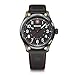 Price comparison product image Wenger Mens Watch Terragraph Ø 43 mm, Swiss Made, Analogue Quartz, Water-Resistant up to 100 m, Silicone Strap, Black, 01.0541.124