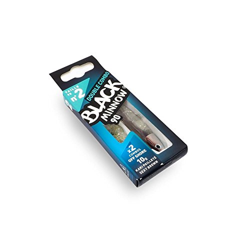 Fiiish Lures Black Minnow Combo BM90 Señuelo Blando de Vinilo para Pesca Spinning