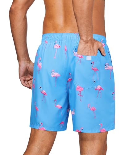 7inch Mens Swim Trunks: 2 in 1 Mesh Lined Quick Dry Stretchy Soft Comfort Pockets Drawstring Sea Beach Pool Surf4