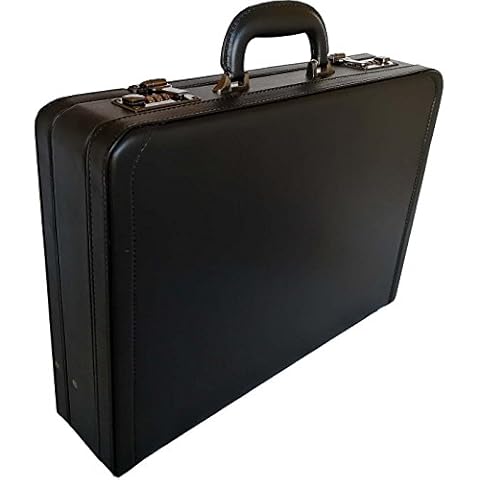 Deluxe Faux Leather Expandable Attache Case Cover